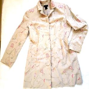 Women Blazer embroidered Jacket size 10